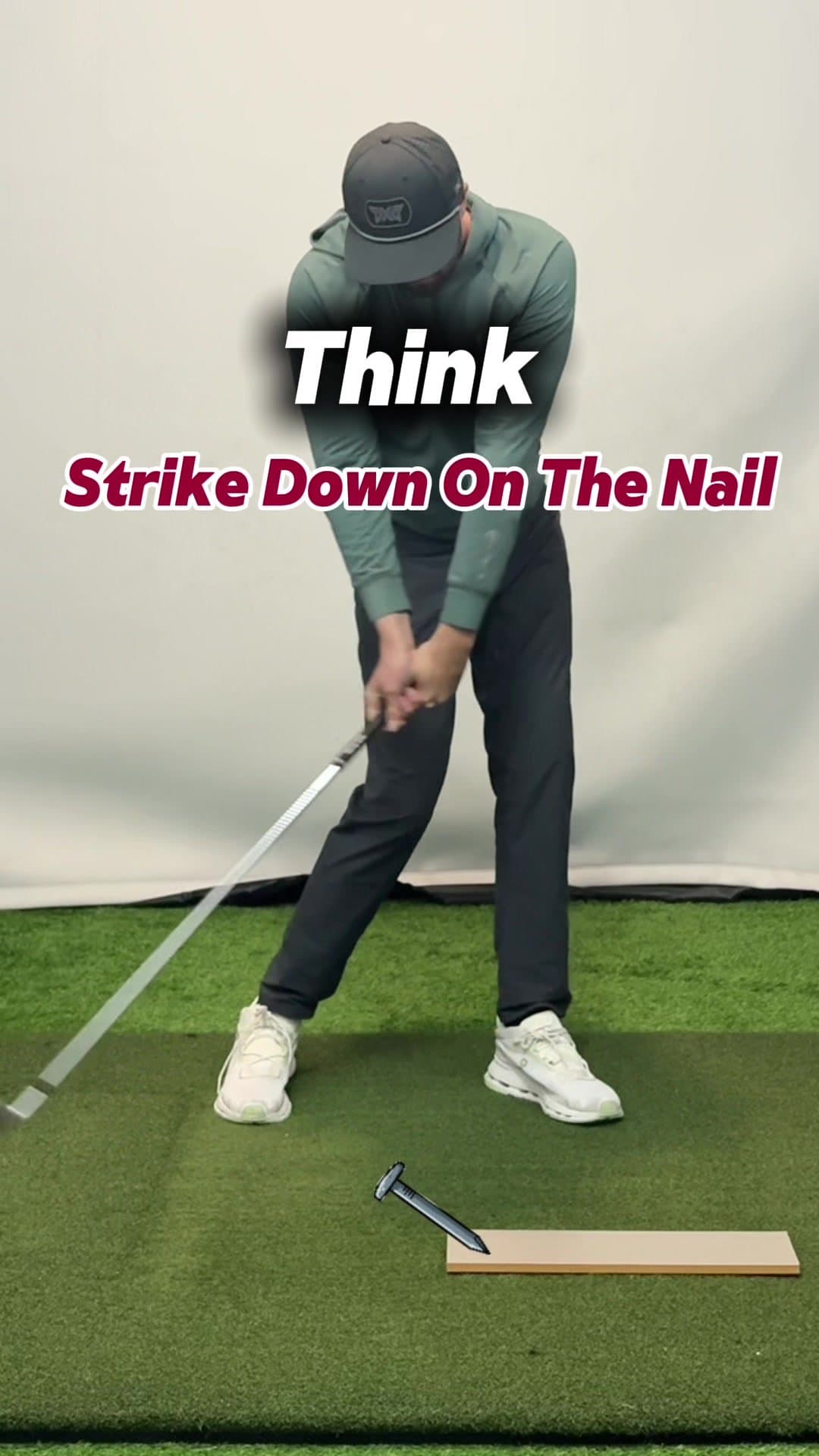 Think "Strike The Nail" To Compress Your Irons